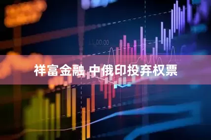 祥富金融 中俄印投弃权票